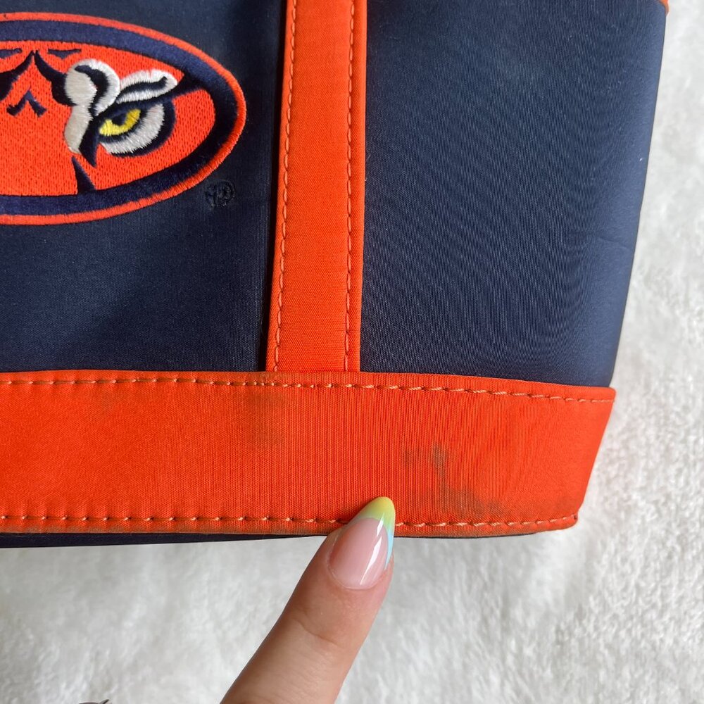 3/$30 🌟 Auburn Tigers Navy & Orange Shoulder Tote Bag - Picture 3 of 8